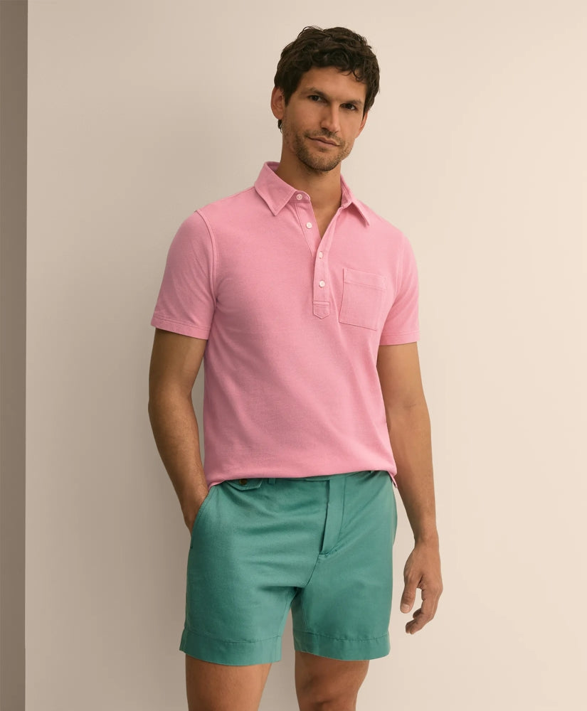 The Vintage Short-Sleeve Garment Dyed Polo Shirt / Brooks Brothers Men