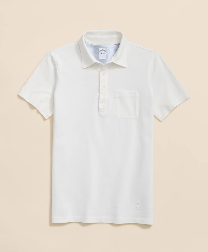 The Vintage Short-Sleeve Garment Dyed Polo Shirt / Brooks Brothers Men