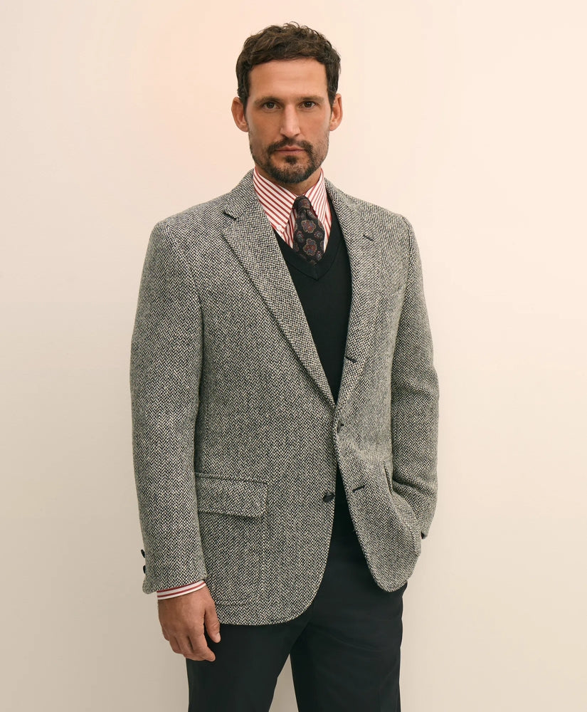 No. 1 Sack Sport Coat in Harris Tweed / Brooks Brothers Sale