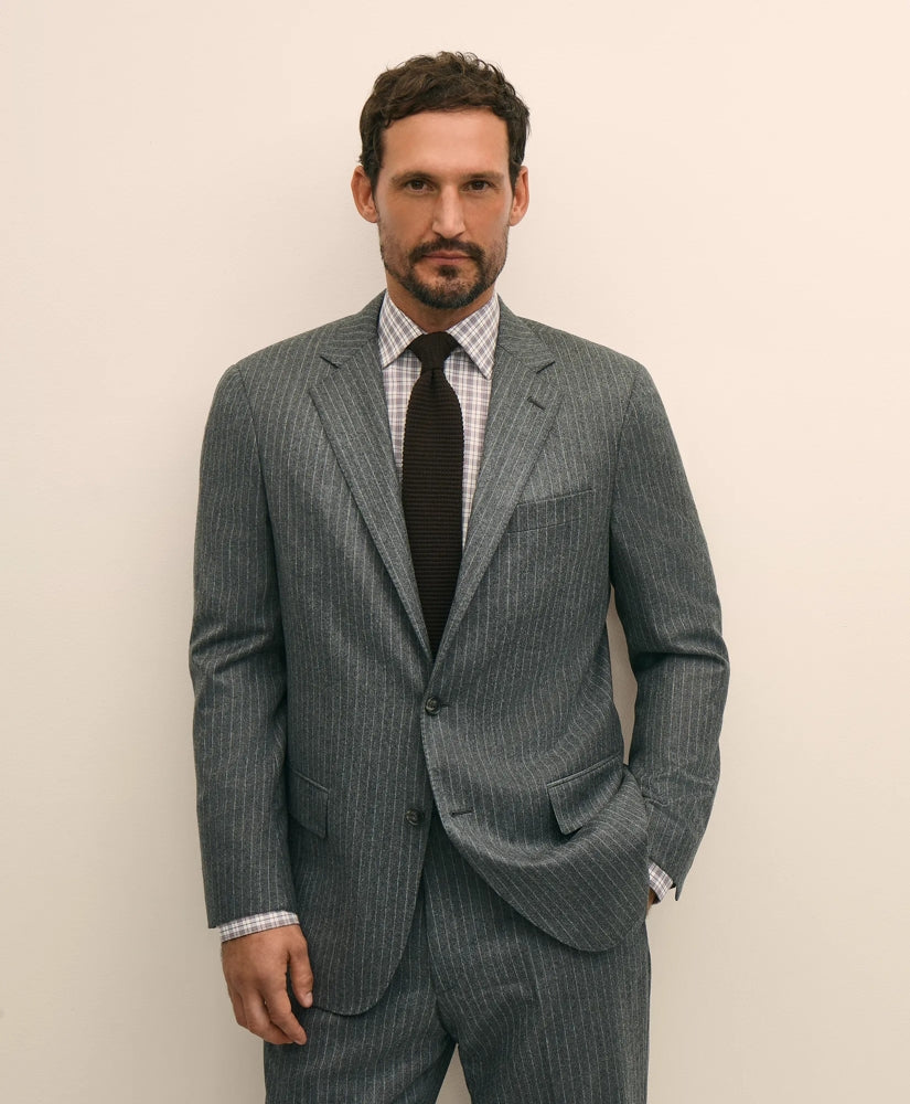 No. 1 Sack Suit in Pinstripe Wool Flannel / Brooks Brothers Sale