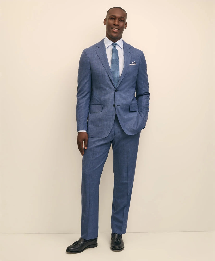 Traditional Fit Wool Check 1818 Suit / Brooks Brothers Tailored