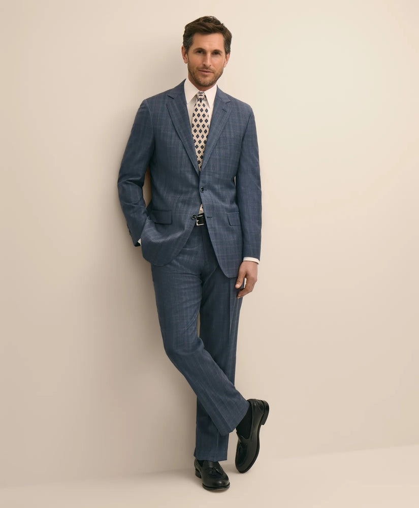 Traditional Fit Wool Check 1818 Suit / Brooks Brothers Tailored