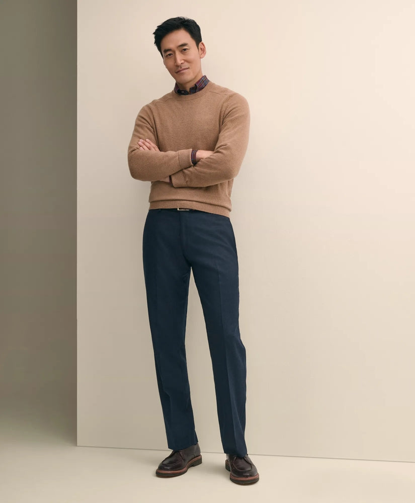 Traditional Fit Wool Flannel Dress Pants / Brooks Brothers Men