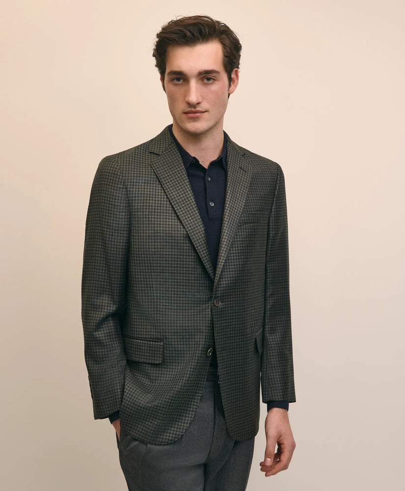 Classic Fit Wool Gingham Sport Coat / Brooks Brothers Sale