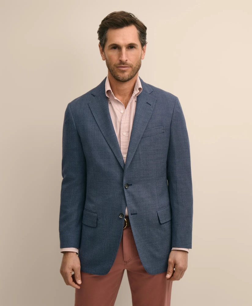 Traditional Fit Wool Hopsack Sport Coat / Brooks Brothers Tailored