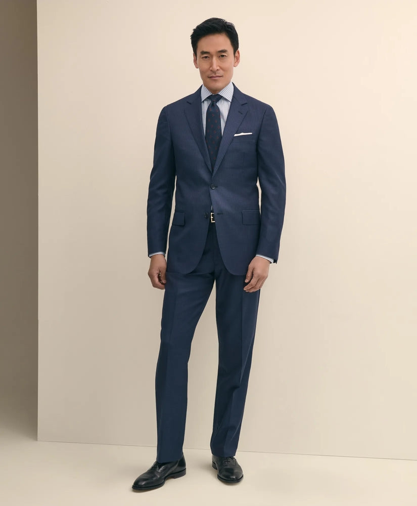Traditional Fit Wool Pinstripe 1818 Suit / Brooks Brothers Tailored