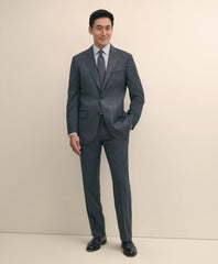Traditional Fit Wool Windowpane 1818 Suit / Brooks Brothers Tailored