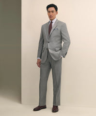 Traditional Fit  Wool Sharkskin 1818 Suit / Brooks Brothers Tailored