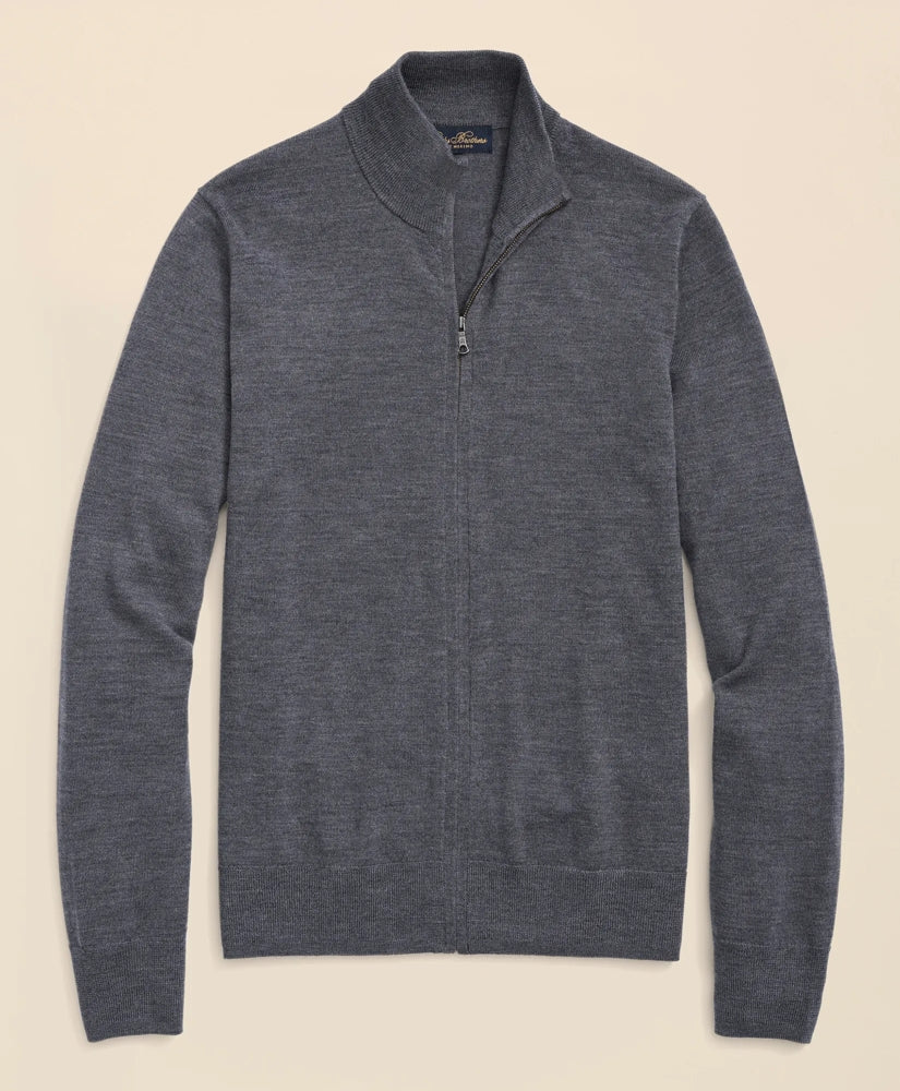 Ultimate Merino Wool Full Zip Sweater / Brooks Brothers Men