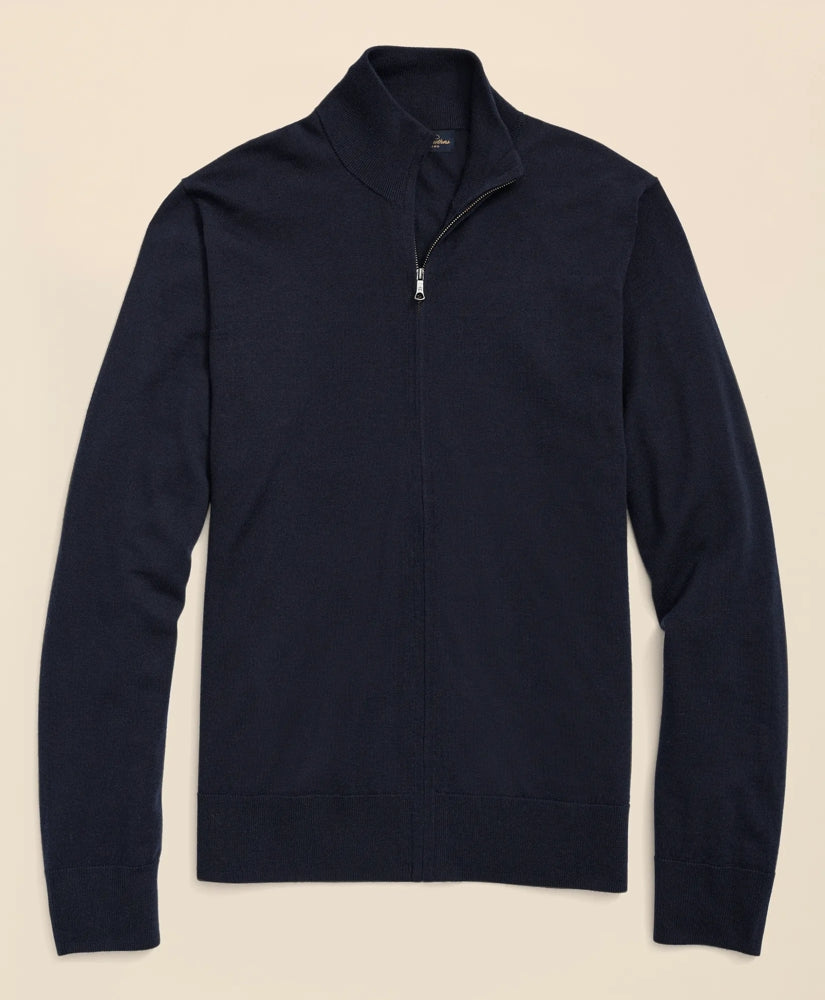 Ultimate Merino Wool Full Zip Sweater / Brooks Brothers Men