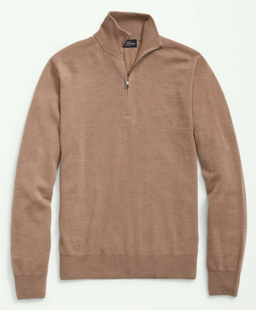 Ultimate Merino Wool Quarter-Zip Sweater / Brooks Brothers Men