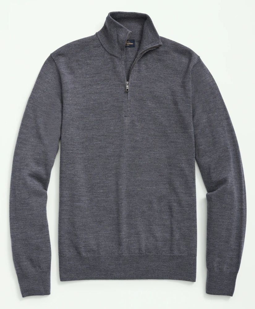 Ultimate Merino Wool Quarter-Zip Sweater / Brooks Brothers Men