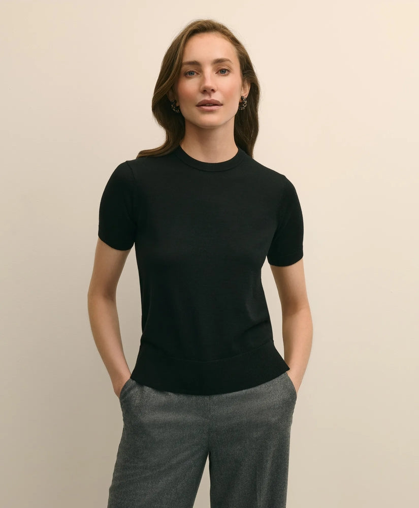 Ultimate Merino Wool Short-Sleeve Sweater Shell / Brooks Brothers Women