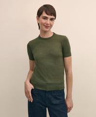 Ultimate Merino Wool Short-Sleeve Sweater Shell / Brooks Brothers Women