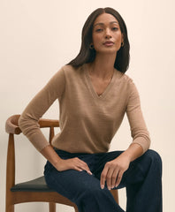 Ultimate Merino Wool V-Neck Sweater / Brooks Brothers Women