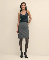 V-Neck Camisole in Washable Silk Charmeuse / Brooks Brothers Women