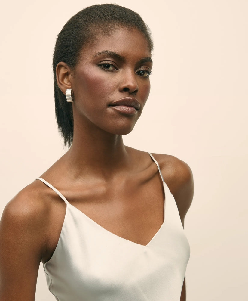 V-Neck Camisole in Washable Silk Charmeuse / Brooks Brothers Women