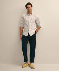 Washed Cotton Seersucker Pants / Brooks Brothers Men