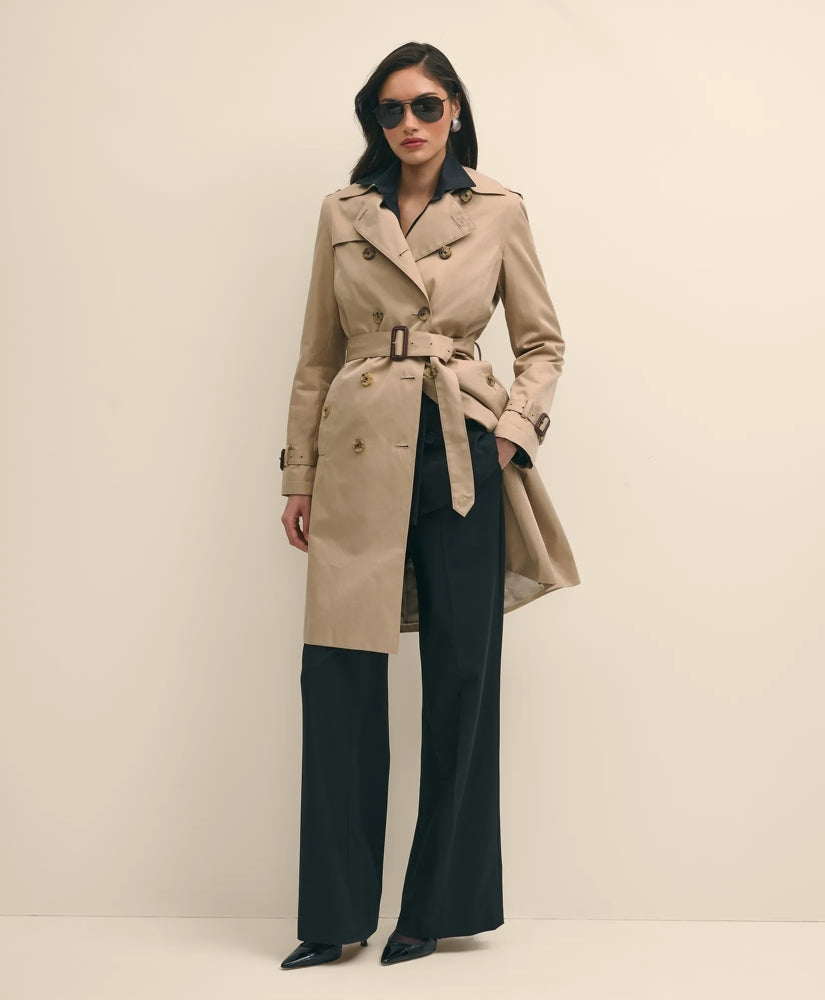 Water Repellent Trench Coat With Zip-Out Lining / Brooks Brothers Women