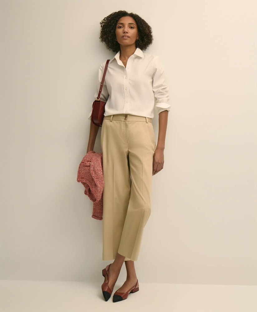 Cropped Wide-Leg Advantage Chino / Brooks Brothers Women