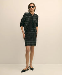 Windowpane Mini Skirt / Brooks Brothers Sale