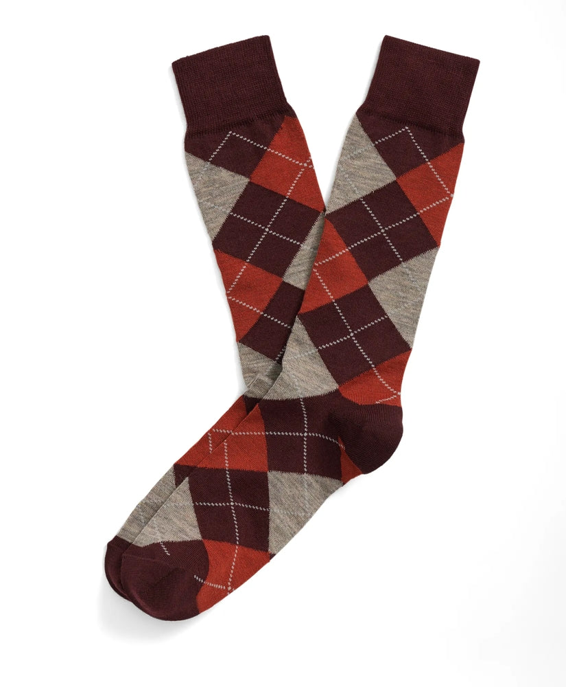 Wool Blend Argyle Socks / Brooks Brothers Sale
