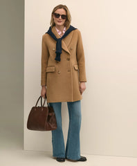 Wool Oversized Shawl Collar Coat / Brooks Brothers Sale