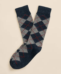 Wool-Silk Blend Argyle Socks / Brooks Brothers Sale