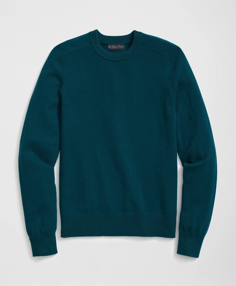 3-Ply Cashmere Crewneck Saddle Shoulder Sweater / Brooks Brothers Men