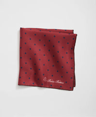 Small Dot Silk Pocket Square / Brooks Brothers Men