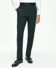 Black Fleece Tuxedo Pants in Wool-Silk / Brooks Brothers Tailored