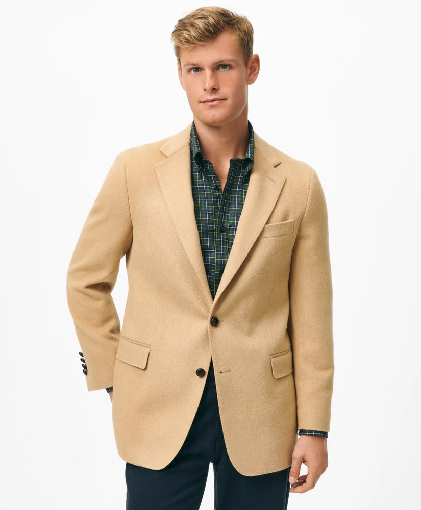 Classic Fit Camel Hair Twill 1818 Sport Coat / Brooks Brothers Tailored