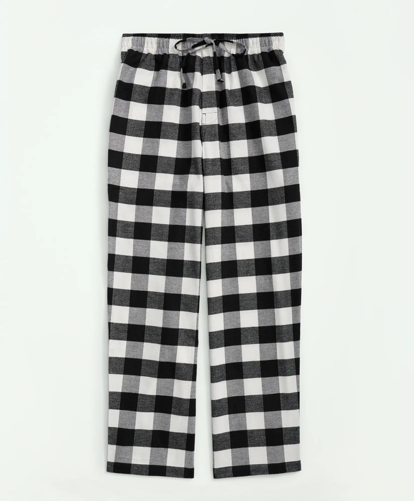Cotton Flannel Buffalo Plaid Lounge Pants / Brooks Brothers Sale