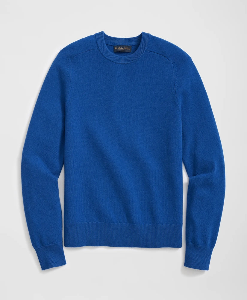 3-Ply Cashmere Crewneck Saddle Shoulder Sweater / Brooks Brothers Men