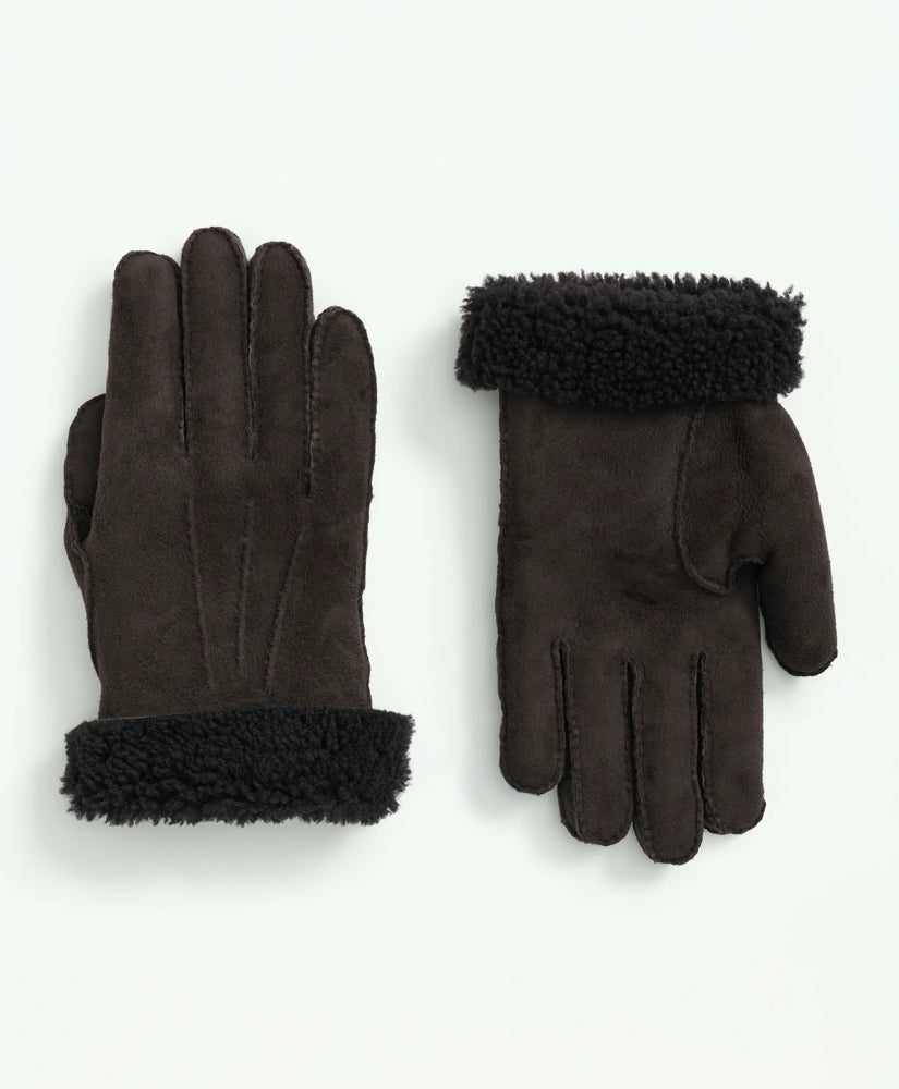 Shearling Sheepskin Gloves / Brooks Brothers Men