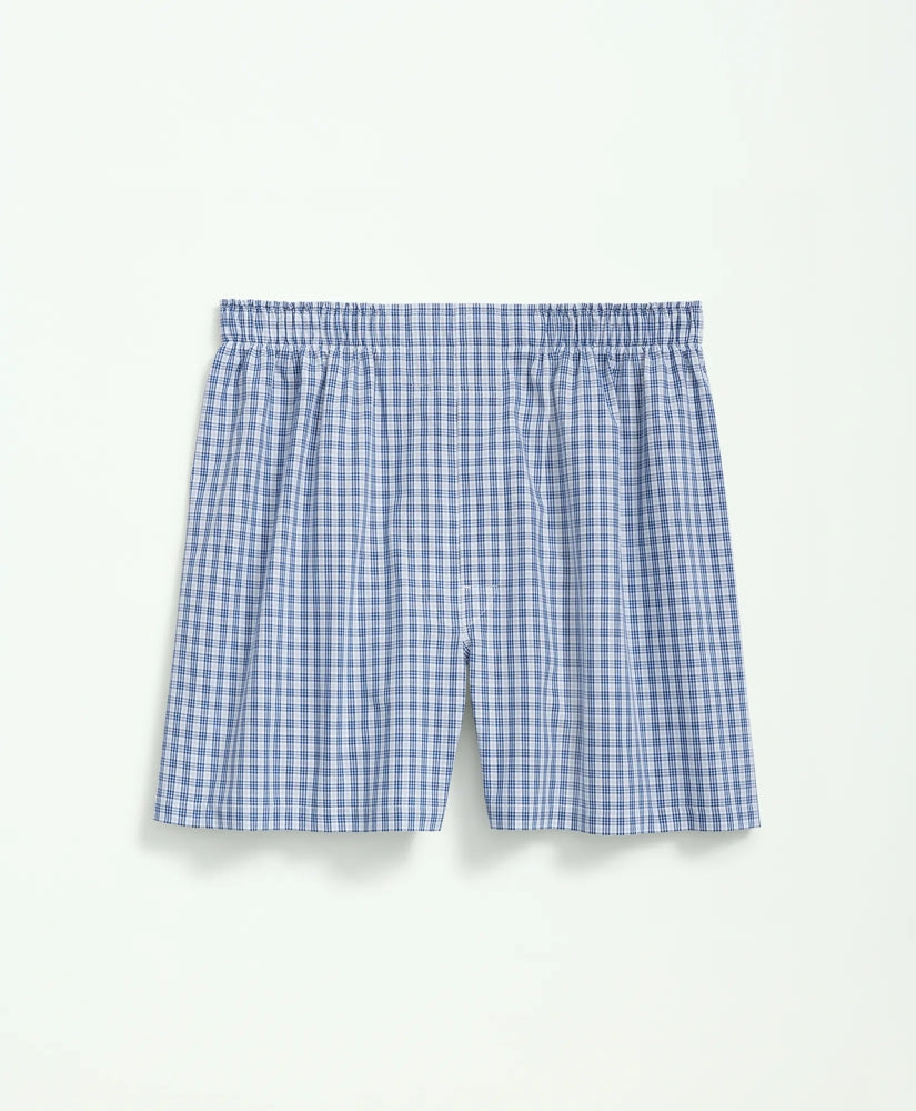 Cotton Broadcloth Mini Checked Boxers / Brooks Brothers Sale