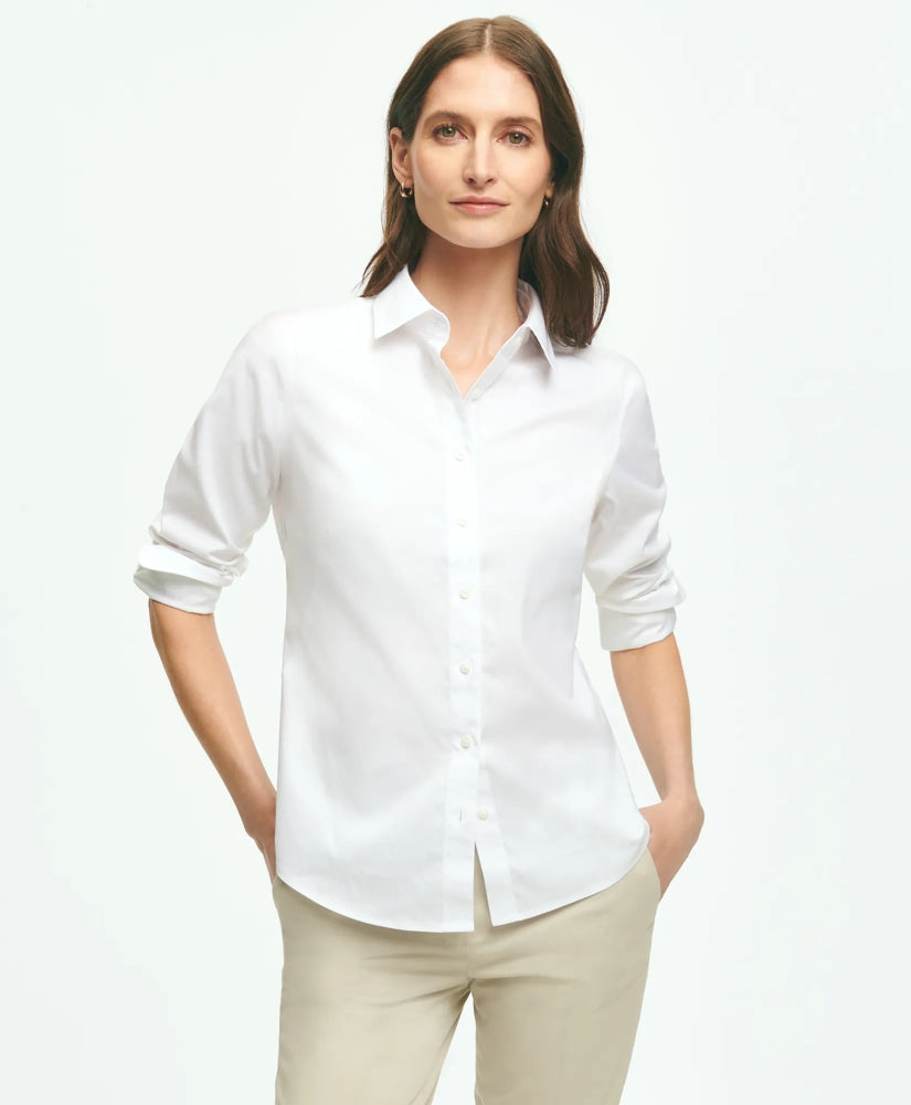 Fitted Non-Iron Stretch Supima / Brooks Brothers Women