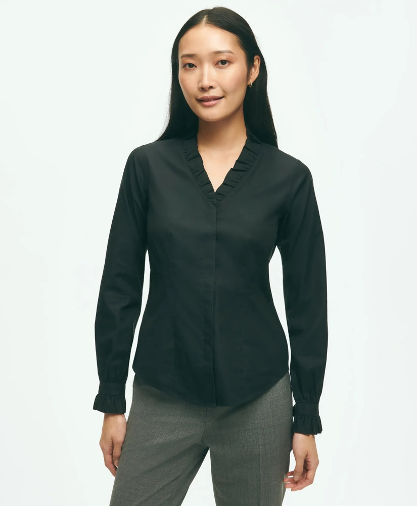 Fitted Non-Iron Stretch Supima / Brooks Brothers Women
