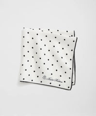 Small Dot Silk Pocket Square / Brooks Brothers Men