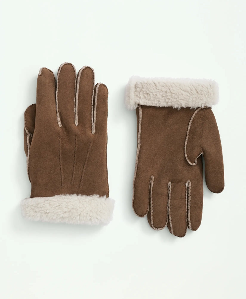 Shearling Sheepskin Gloves / Brooks Brothers Men
