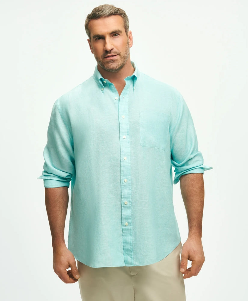Big & Tall Sport Shirt, Irish Linen / Brooks Brothers Shirts