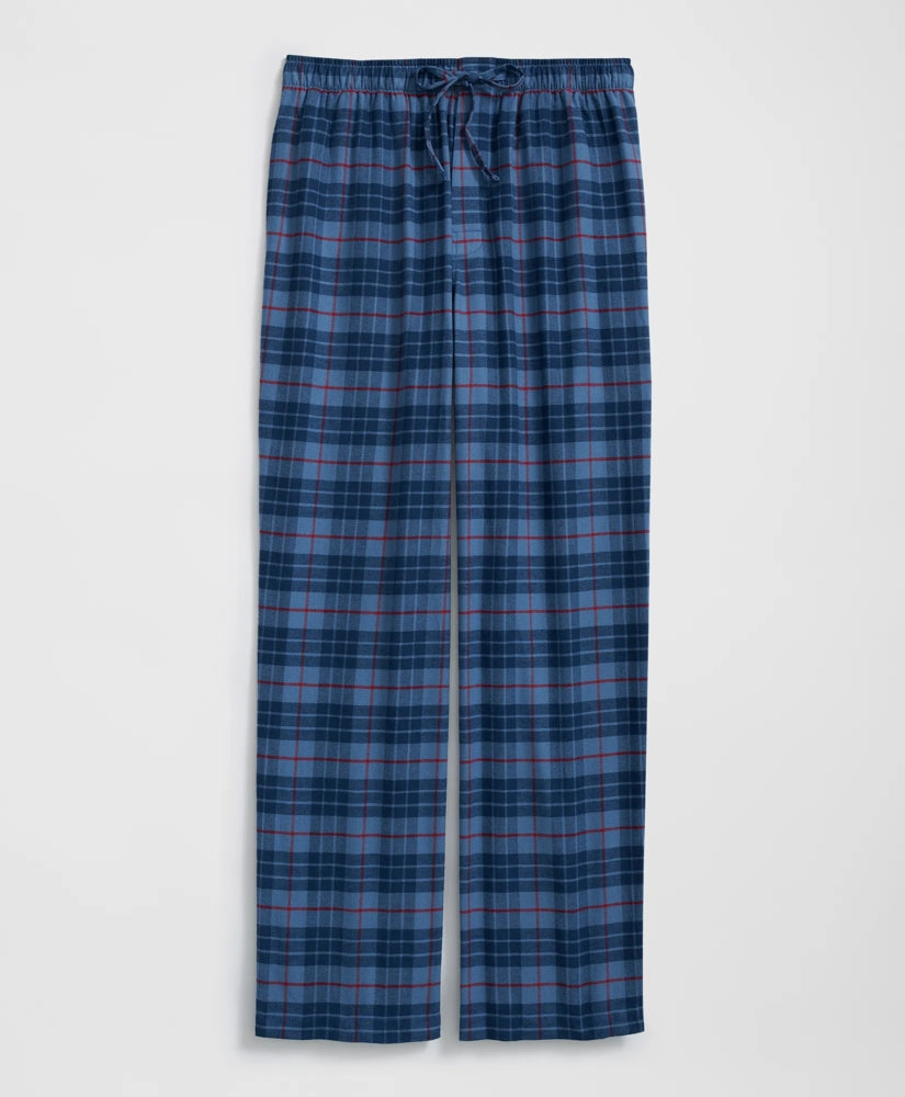 Cotton Flannel Plaid Lounge Pants / Brooks Brothers Sale