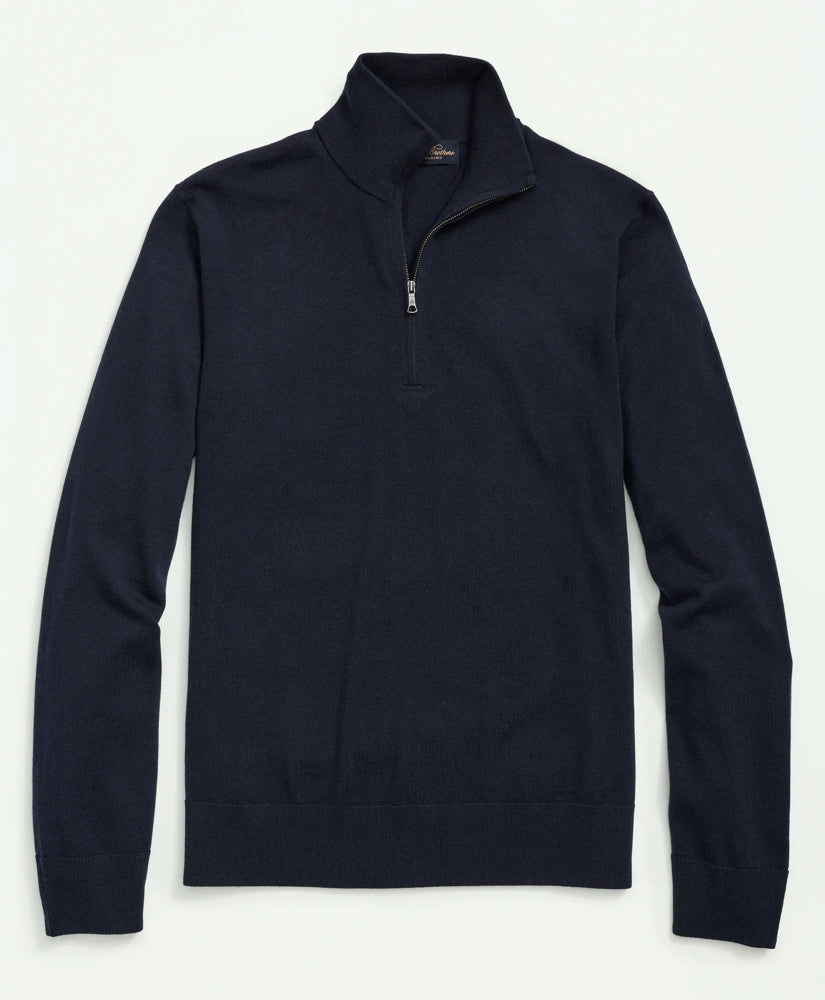 Big & Tall Ultimate Merino Wool Quarter-Zip Sweater / Brooks Brothers Men
