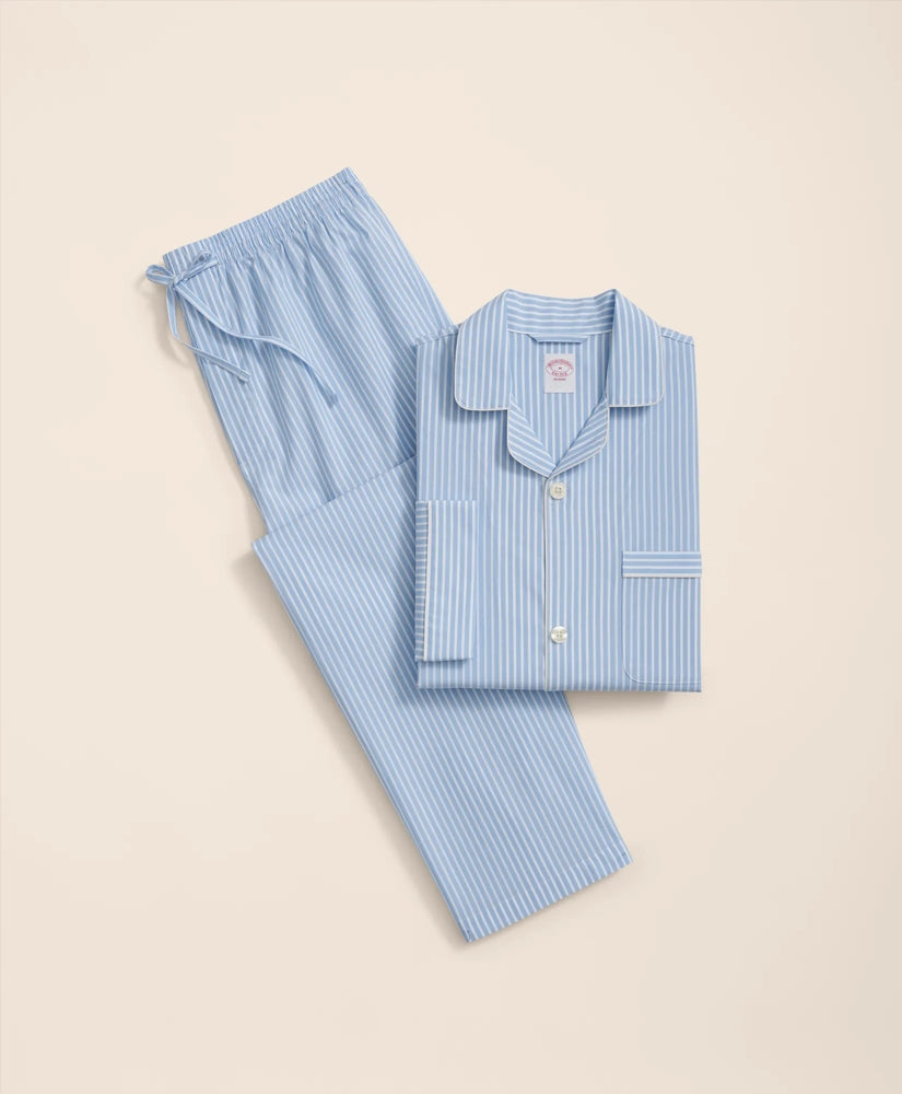 Cotton Broadcloth Bengal Striped Pajamas / Brooks Brothers Men