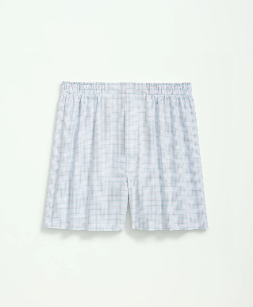 Cotton Broadcloth Multi Checked Boxers / Brooks Brothers Sale
