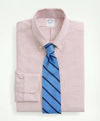 American-Made Oxford Cloth Button-Down Stripe Dress Shirt / Brooks Brothers Men