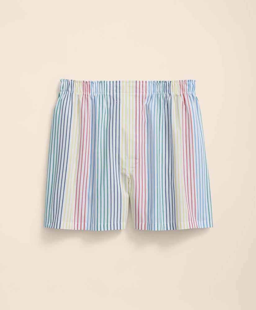 Cotton Broadcloth Archive Stripe Boxers / Brooks Brothers Men