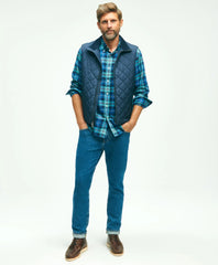 Water Repellent Diamond Quilted Vest / Brooks Brothers Sale