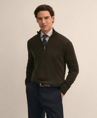 Ultimate Merino Wool Quarter-Zip Sweater / Brooks Brothers Men