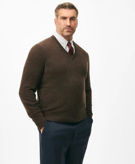 Big & Tall 3-Ply Cashmere V-Neck Sweater / Brooks Brothers Men
